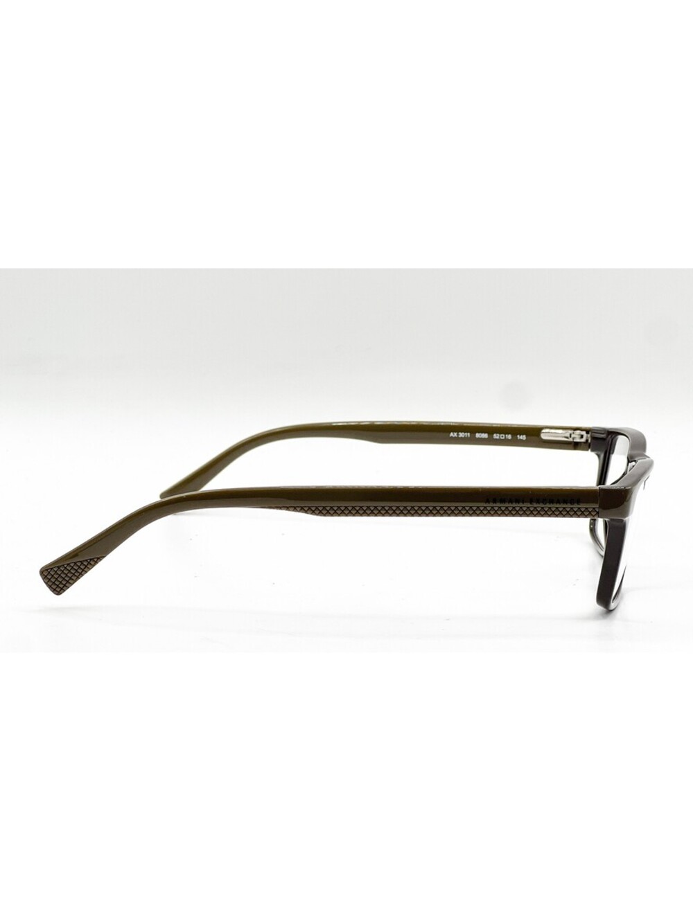 Armani Exchange AX 3011 8086 Phantom Capers Rectangle Eyeglass Frames 52-16-145 - Picture 3 of 5